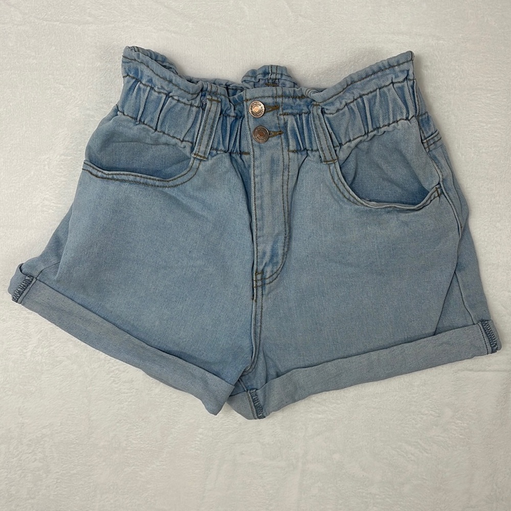 Forever 21 Vintage Inspired Paper-bag Mom‎ Jean Shorts sz Medium